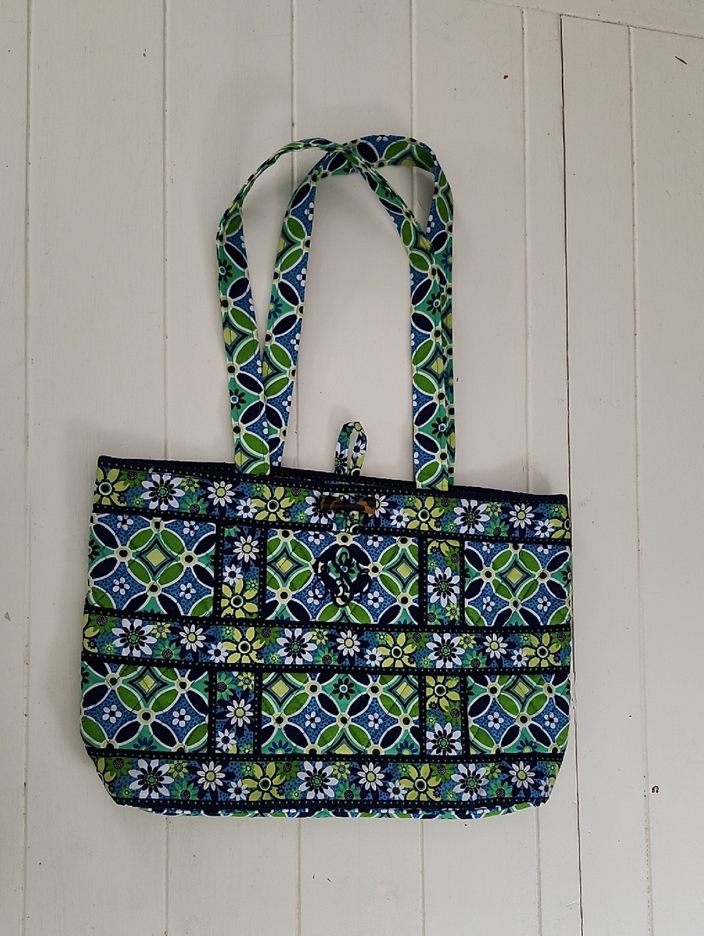 Vera Bradley Daisy Daisy Mini Quilted Tote